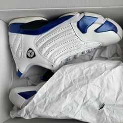 Jordan 14 Retro ( White Hyper Royal )