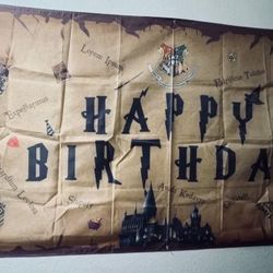 Big Harry Potter Birthday Banner 