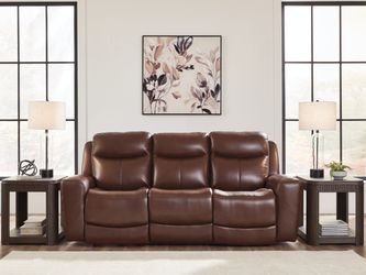 Momentum Moves Mahogany PWR REC Sofa with ADJ Headrest