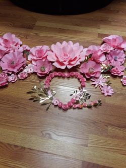 🌸💗Baby shower decorativas flores🌸🌸
