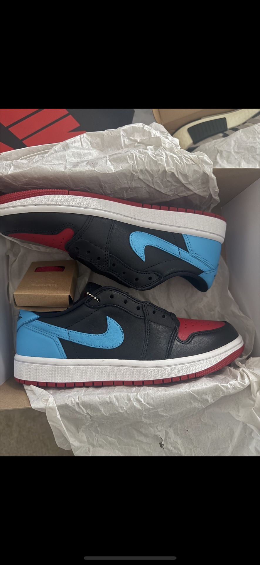 Size 7.5 Nike Women's Air Jordan 1 Low OG Shoes UNC to CHI Red Blue Black CZ0775-046 NEW