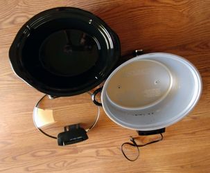 Crock-Pot SCCPVM600H-BI - Oval Lift & Serve Hinged Lid Slow Cooker