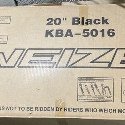  BMX Freestyle Bike-- WEIZE-- 20 Inch Black KBA-5016. NEW In Opened Box. 