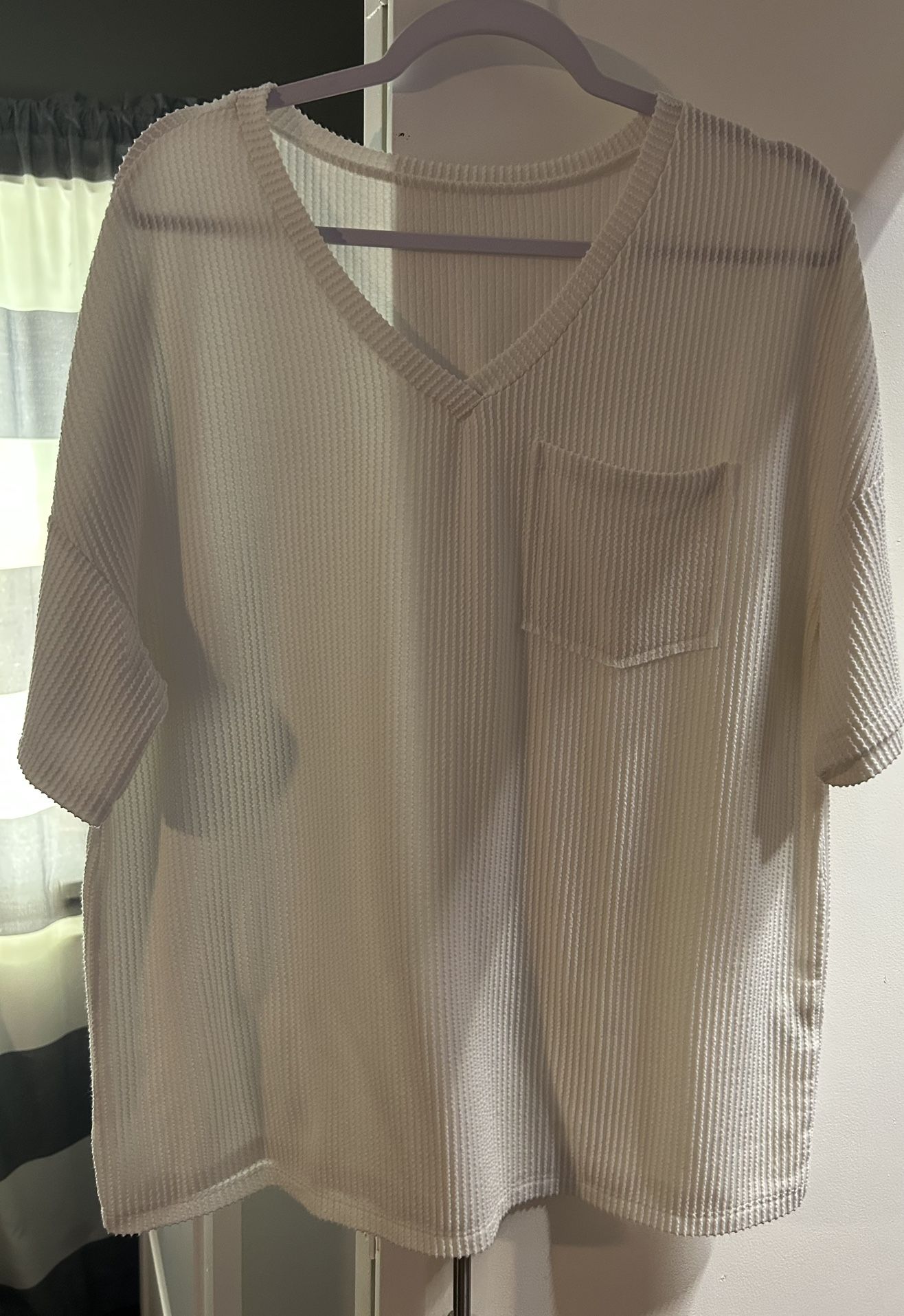 Women’s large cute white shirt