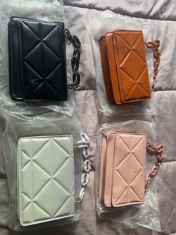 Quilted Chain Strap Clutch Bag