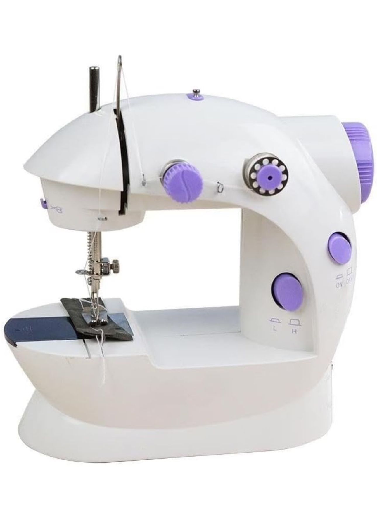 Mini Sewing Machine for Beginners,Portable Sewing Machine with 2 Speed(High-Low Speeds),2 Power Supply Method -3