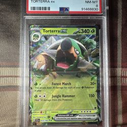 Pokémon TCG Torterra ex Temporal Forces 012/162 Double Rare PSA 8