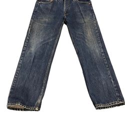 Levi's 505 Men's Jeans Size 38x30 Straight Leg Stretch Blue Denim