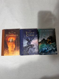 Rick Riordan Percy Jackson and The Olympians Books 2, 3, & 4