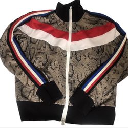 Pam & Gela Animal Print Track Jacket