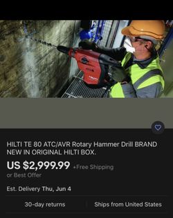 Hilti TE 80 ACT hammer drill breaker