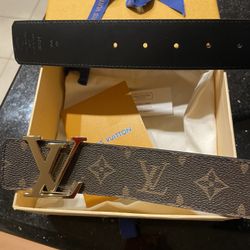 Louis Vuitton Intiales Ebene Reversible Belt