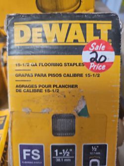 Dewalt 15 1/2 Flooring staples