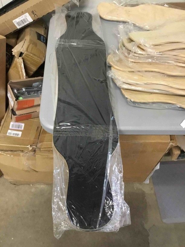 BLACK FREERIDE / FREESTYLE DROP DOWN LONGBOARD Deck CONCAVE 10 x 39.8 Cruiser