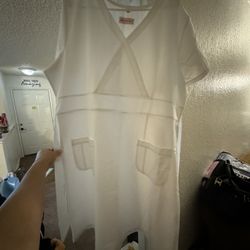 White Scrub Dress 