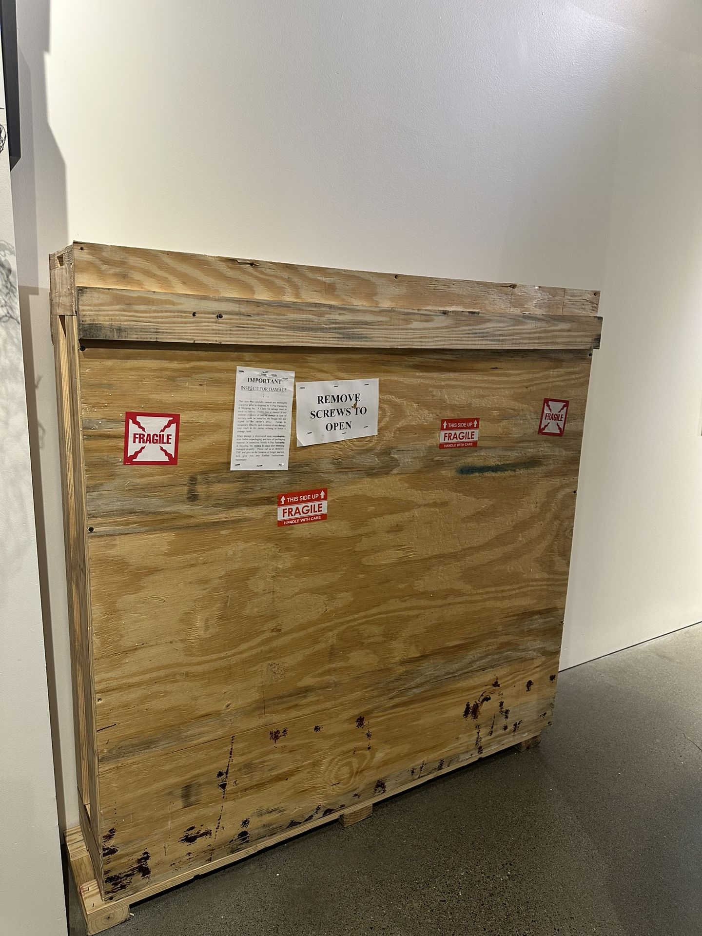 FREE Wood Crate For Shipping