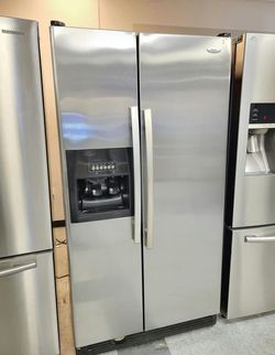 Whirlpool Side‑by‑Side Fridge – Stainless, Ice & Water