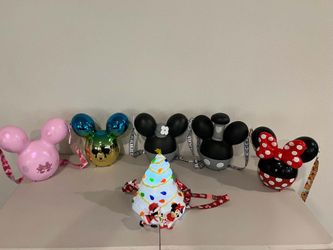 Authentic Disney Parks Popcorn Bucket & Souvenir Collection (Mickey Balloons & Holiday Tree!)
