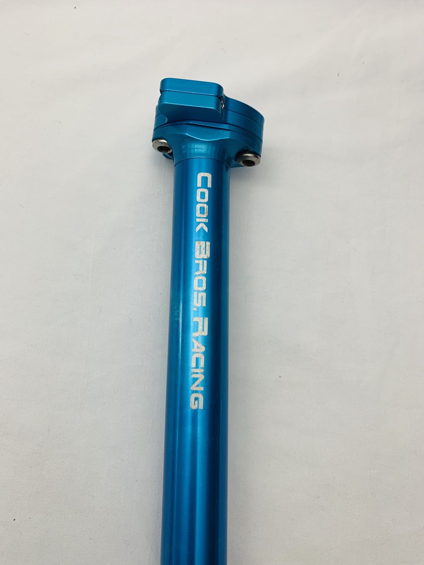 Cook Brothers Racing Seatpost Blue Anodized Vintage MTB X 370mm