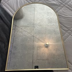 2 mirrors - Gold metal frame $100 obo for both