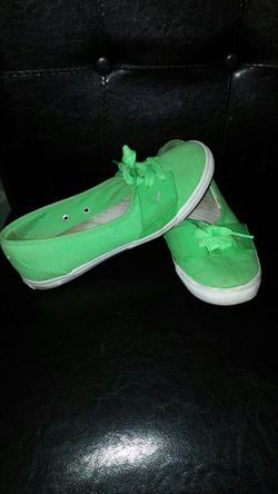 Lime Green Puma flats