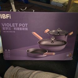 brand new heavy duty violet pot set