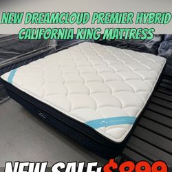 NEW DREAMCLOUD PREMIER HYBRID CALIFORNIA KING MATTRESS 