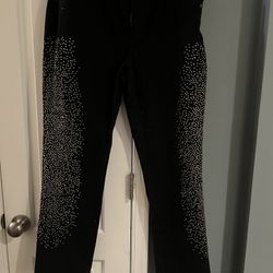 Black Bedazzled Jeans