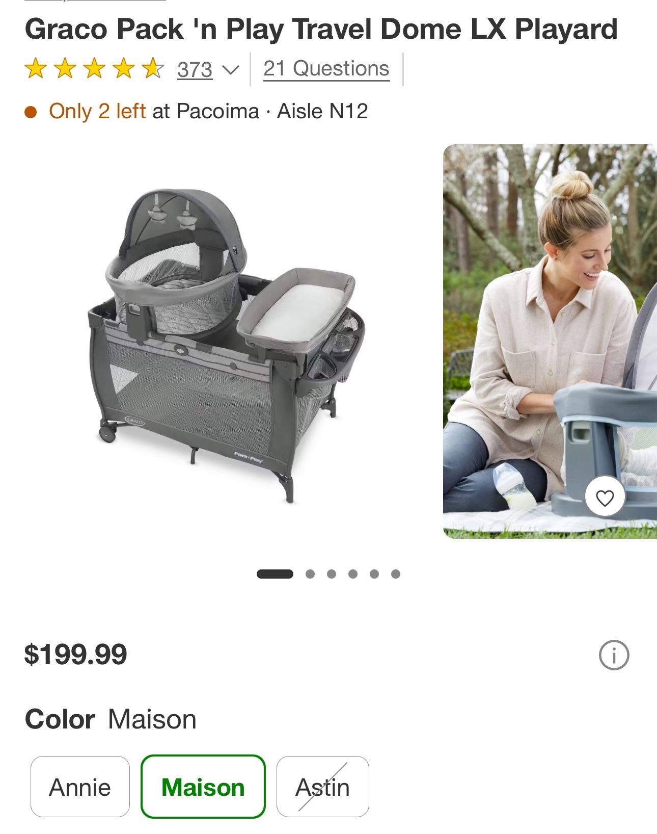 Graco Pack ‘n Play Travel Dome LX And Baby Mobile Activity Center