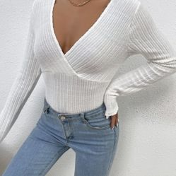 White knit bodysuit 
