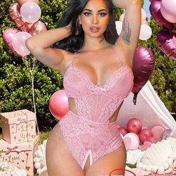 Avidlove Women Lingerie Lace Bodysuit Teddy Lingeries V Neck Cut Out One Piece Mini Babydoll