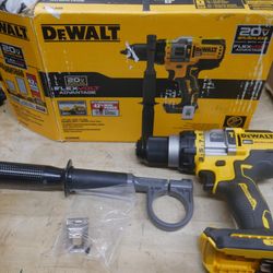 DeWalt DCD999 20V Max XR Brushless Flex Volt Cordless 1/2 Hammer Drill -OPEN BOX, BOX WAS OPEN FOR INSPECTION. 