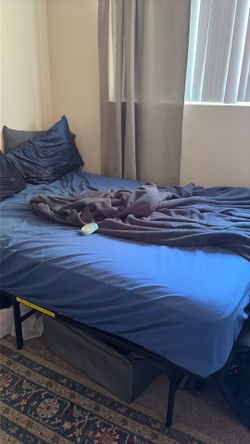 Full Size Mattress + Bed Frame