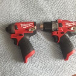 New M12 Fuel 1/4 Hex Impact And Drill 155 For Both Of Them