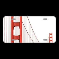 License Plate Novelty Car Front Golden Gate Bridge Suspension Bridge
