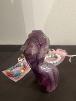 Amethyst Crystal Naked Body (originally $500), Chakra Bracelets Authentic From Philippines ! , Pyramid Crystals Included 
