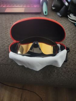 Oakley Sport Sunglasses with Gold Mirror Lens