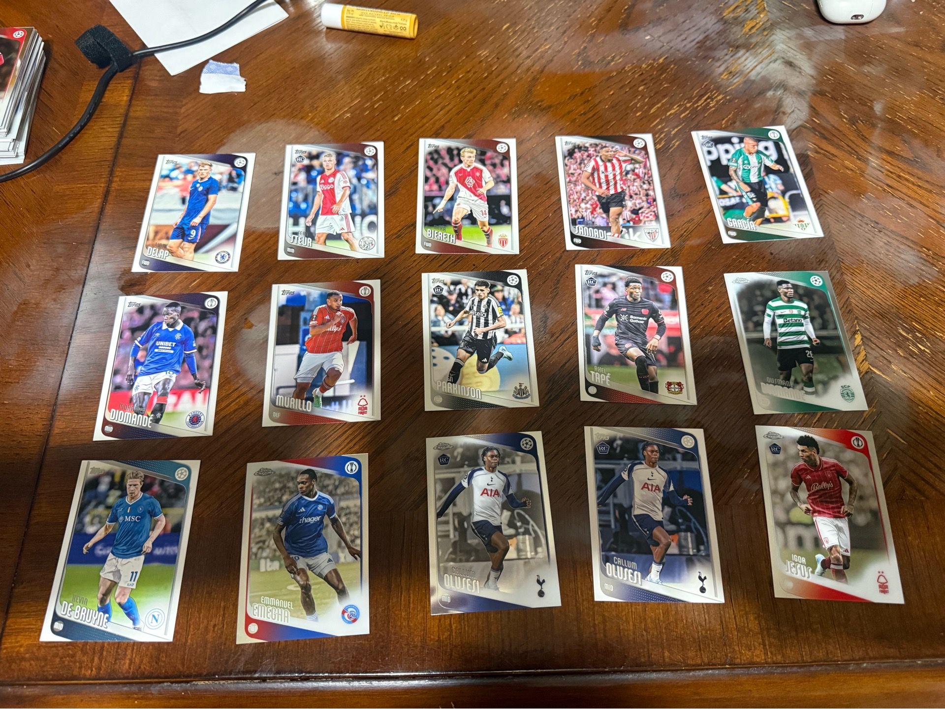 Soccer cards