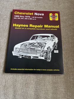 Chevrolet Nova Repair Manual Haynes 1(contact info removed)