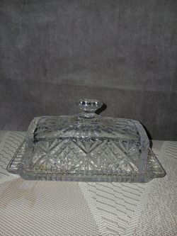 Glass butter container