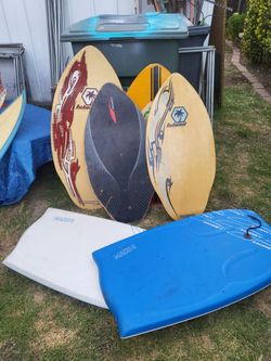 Boogie boards and sand boards