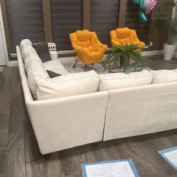 White Sectional 