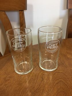 Pair of Pepsi-Diet Pepsi Glasses