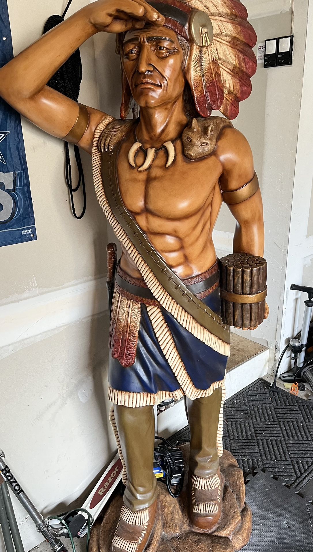 Toscano Cigar Store Indian Statue