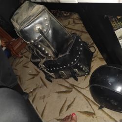 Motorcycle Saddle Bags Pure Leather 