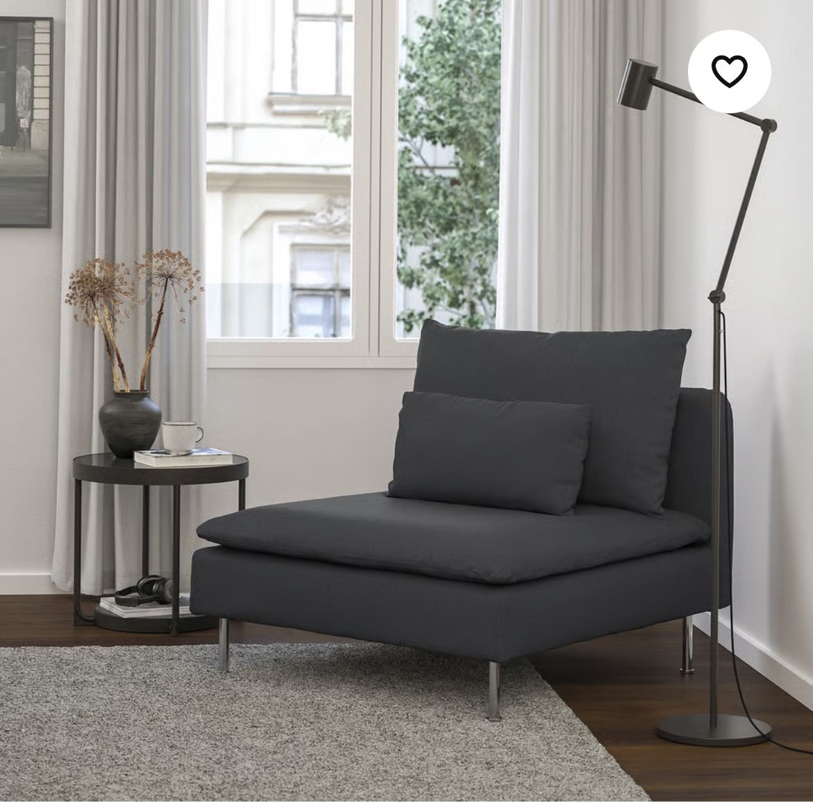 3 PIECES (2 sections, 1 Corner FOR A FULL COUCH) IKEA Grey Sectional Couch