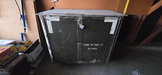 Large tool cabinet with tools