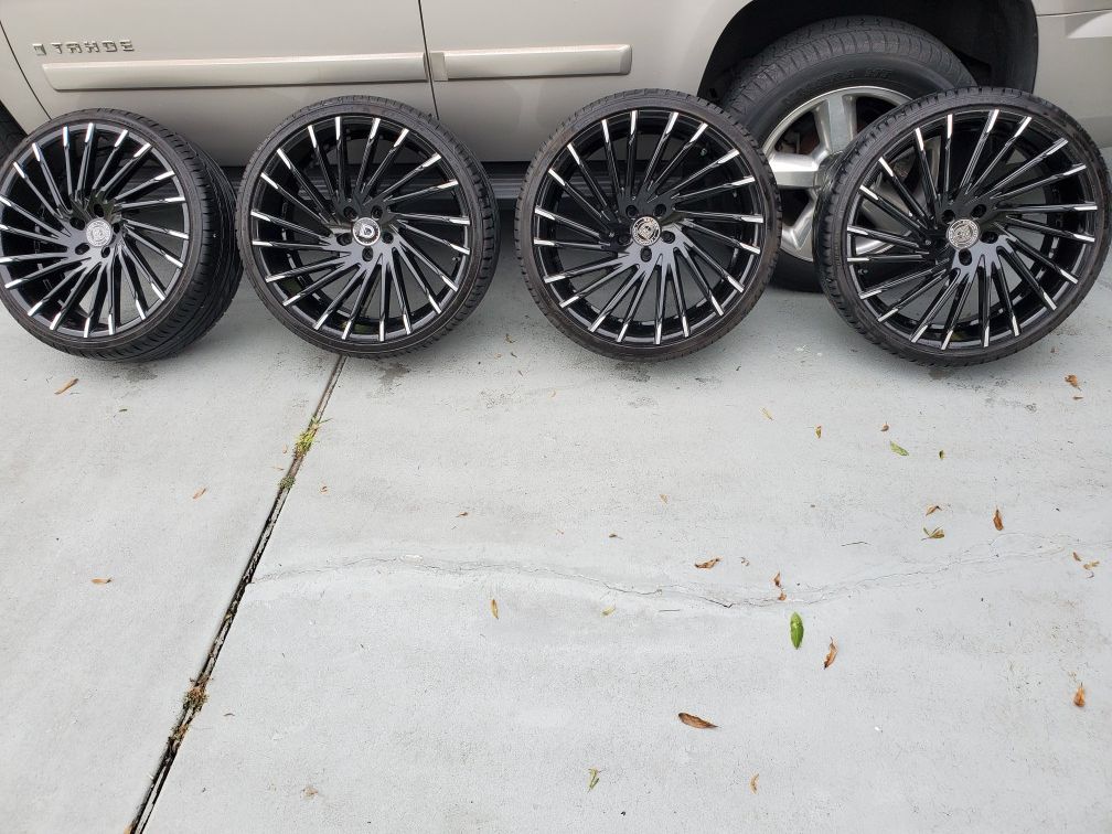 22 inch rims and tires