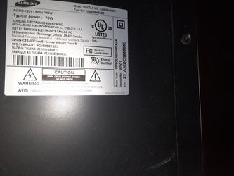 60 inch Samsung tv and mount. Cracked