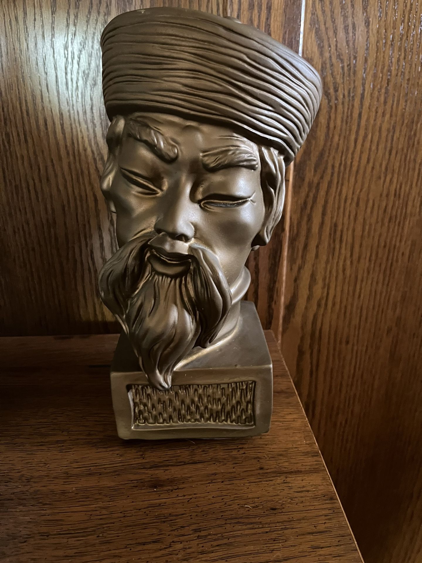 Rare 1960 Universal Statuary Corp. Statue, Chinese Emperor Head 